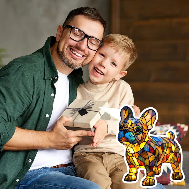 Lumidog Lampe à Chiens Lumineuse Fait Main – Éclairage Ambiant et Cadeau