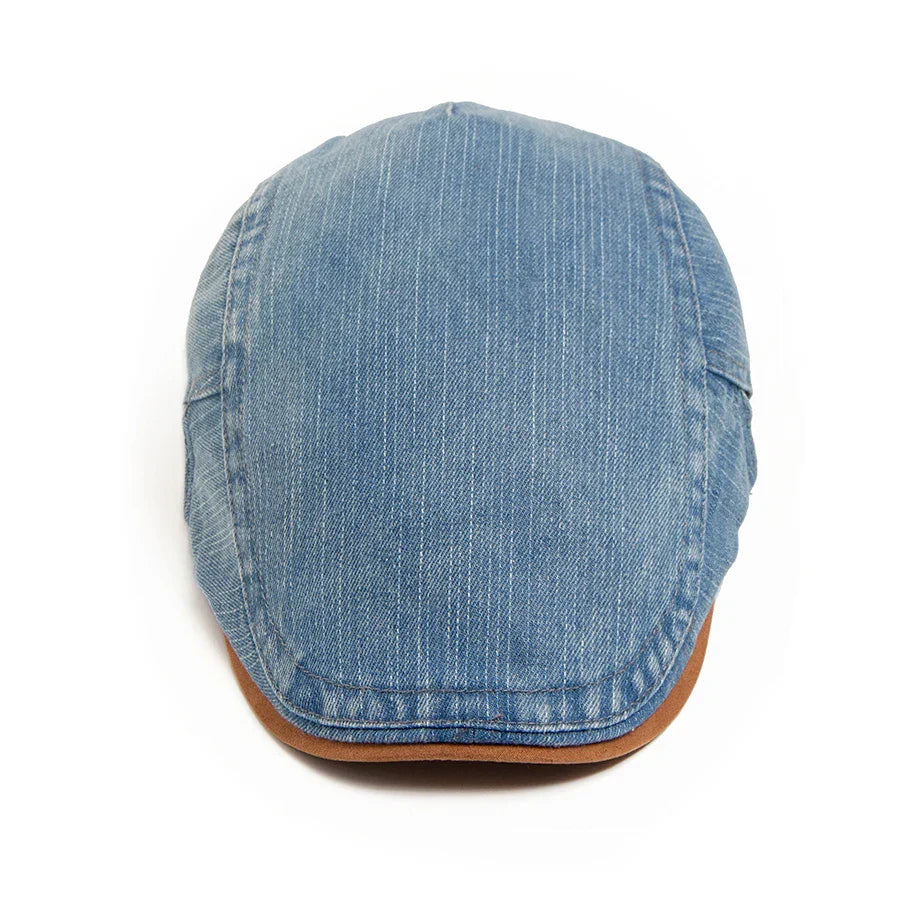 Eliott | Casquette Plate en Denim Premium – Style Intemporel & Confort Quotidien