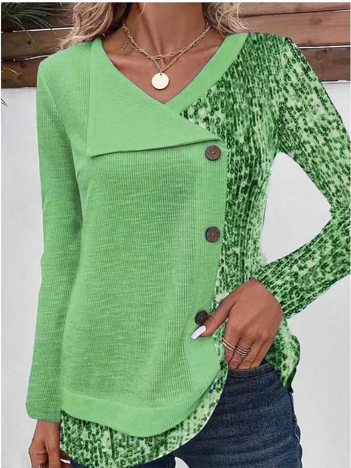 Joelle | Blouse élégante d’automne à manches longues