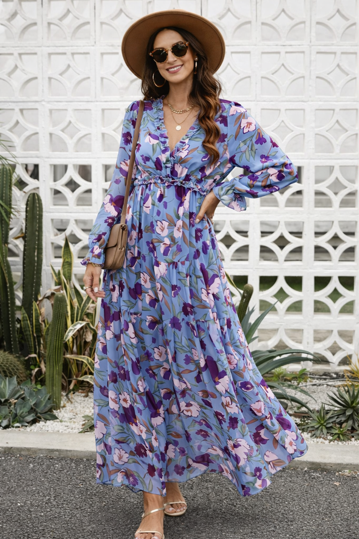 Long Floral Robe