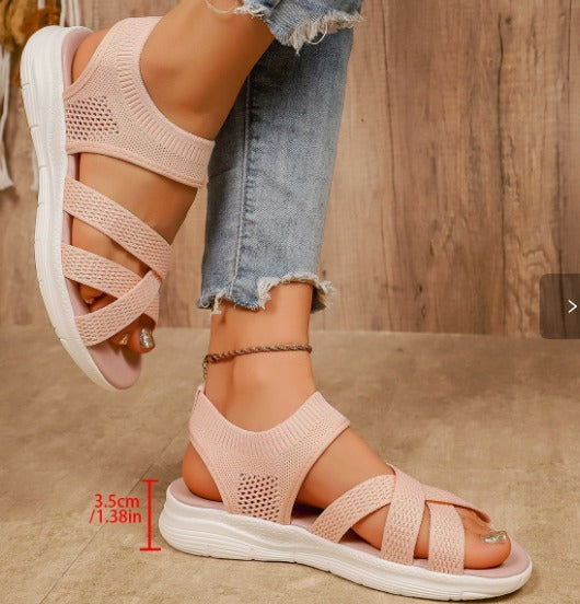 Alina - Sandale Tricot Confortabile