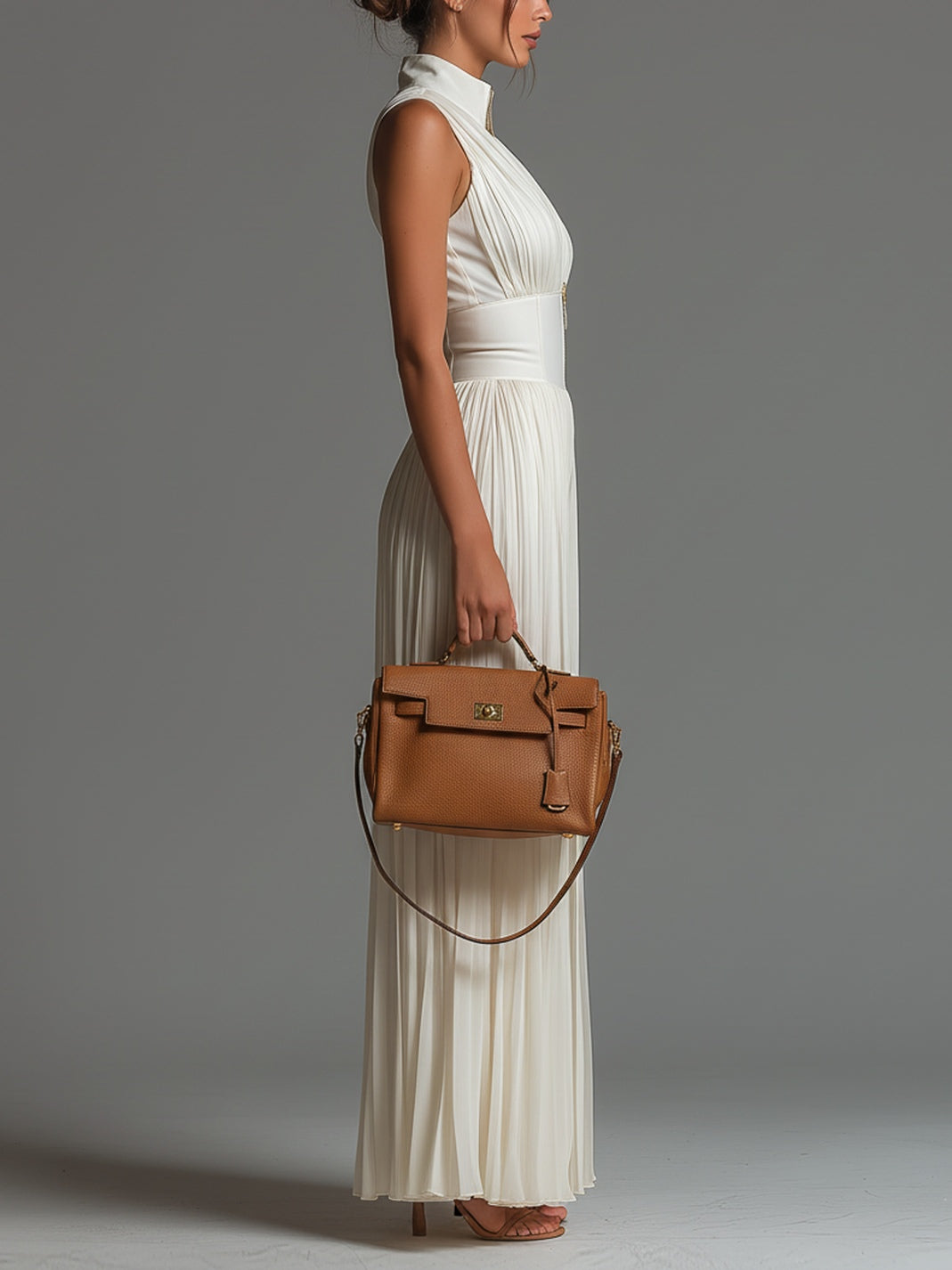 Lucía | Georgette Pleated Jumpsuit