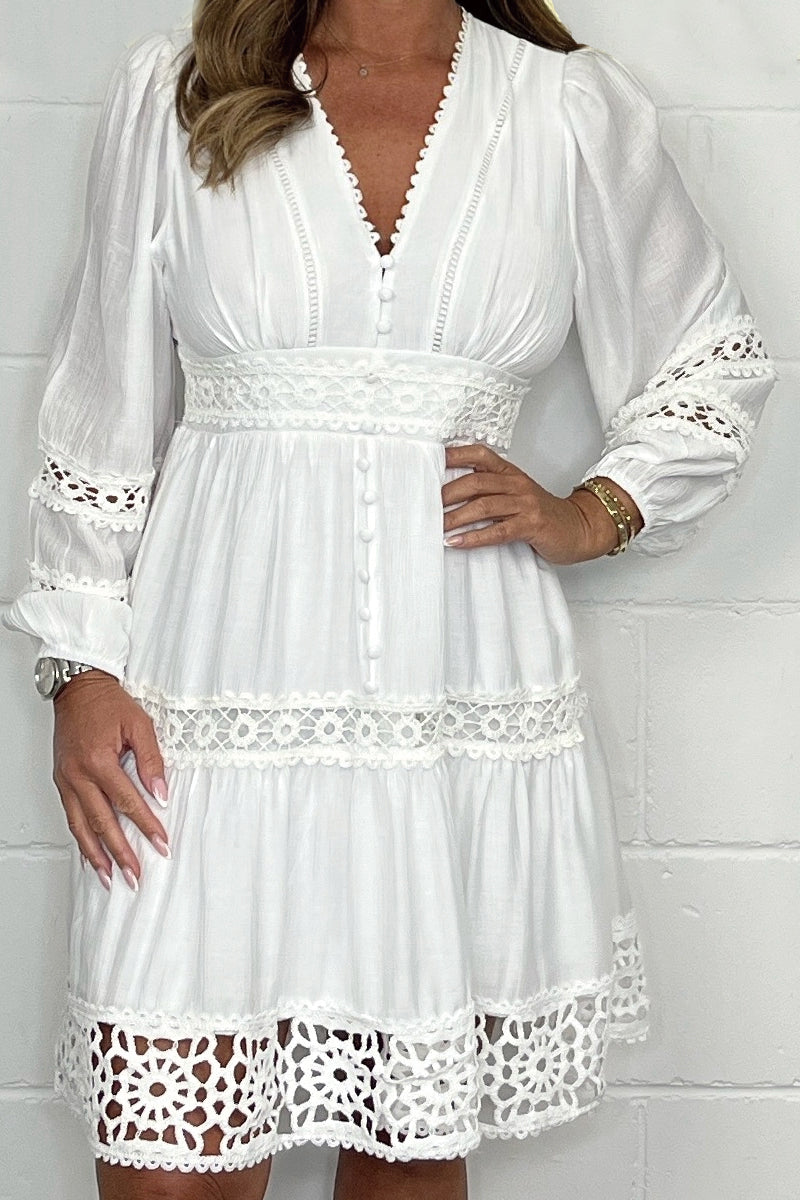 Holly Rochie Midi din Dantelă