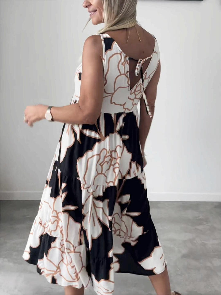Nina - Robe Wanda Imprimée Sans Manches