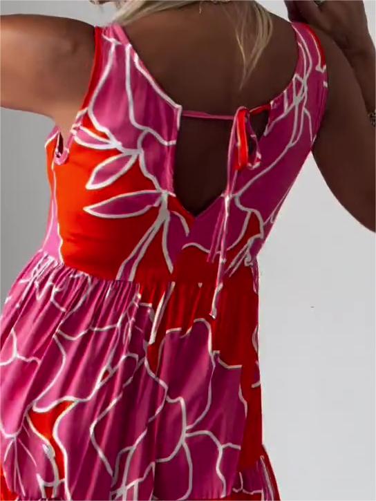 Nina - Robe Wanda Imprimée Sans Manches