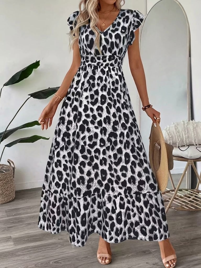 Candela | Robe Maxi Baroque à Décolleté en V