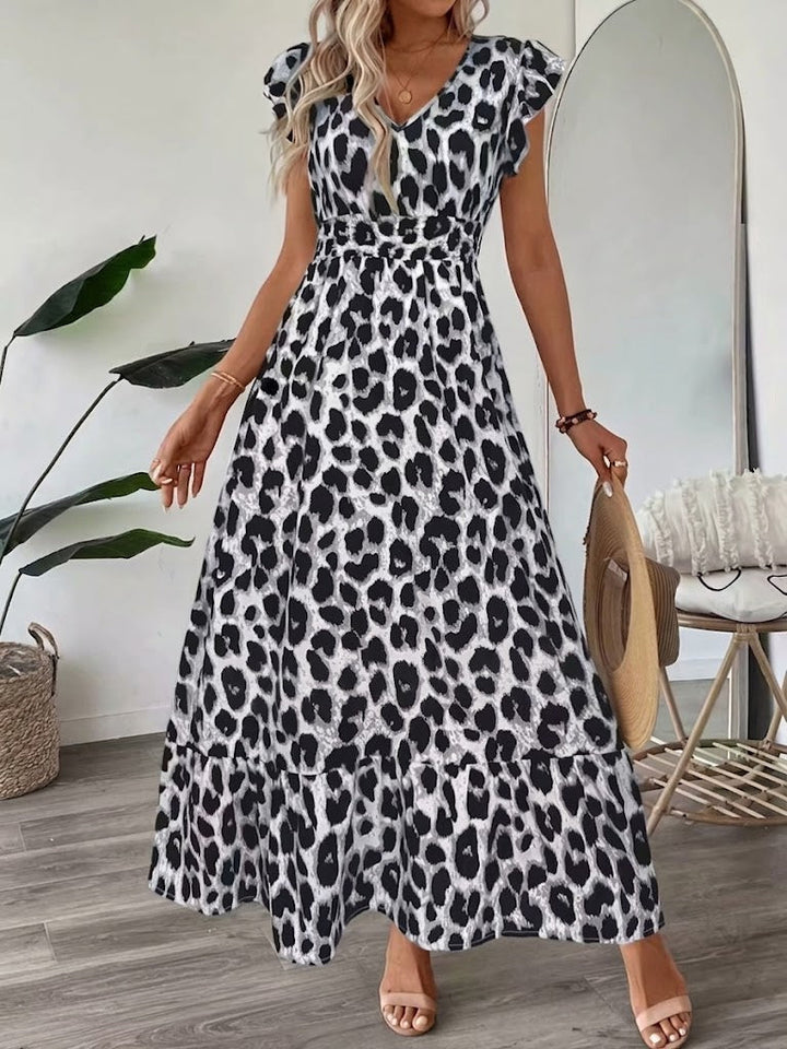 Candela | Robe Maxi Baroque à Décolleté en V