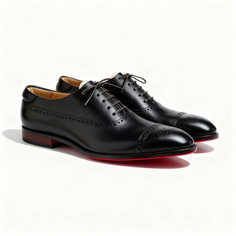 Lucian – Pantofi Eleganți din Piele cu Talpă Contrastantă