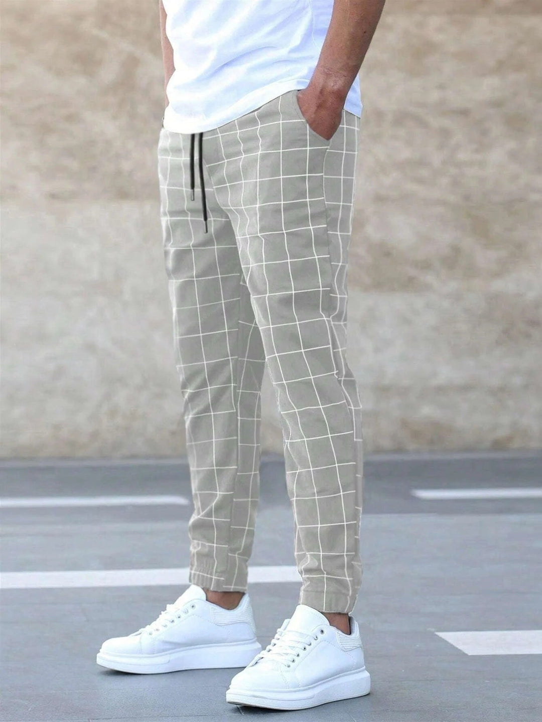 Pascal | Pantalon Jogger Motif Carreaux