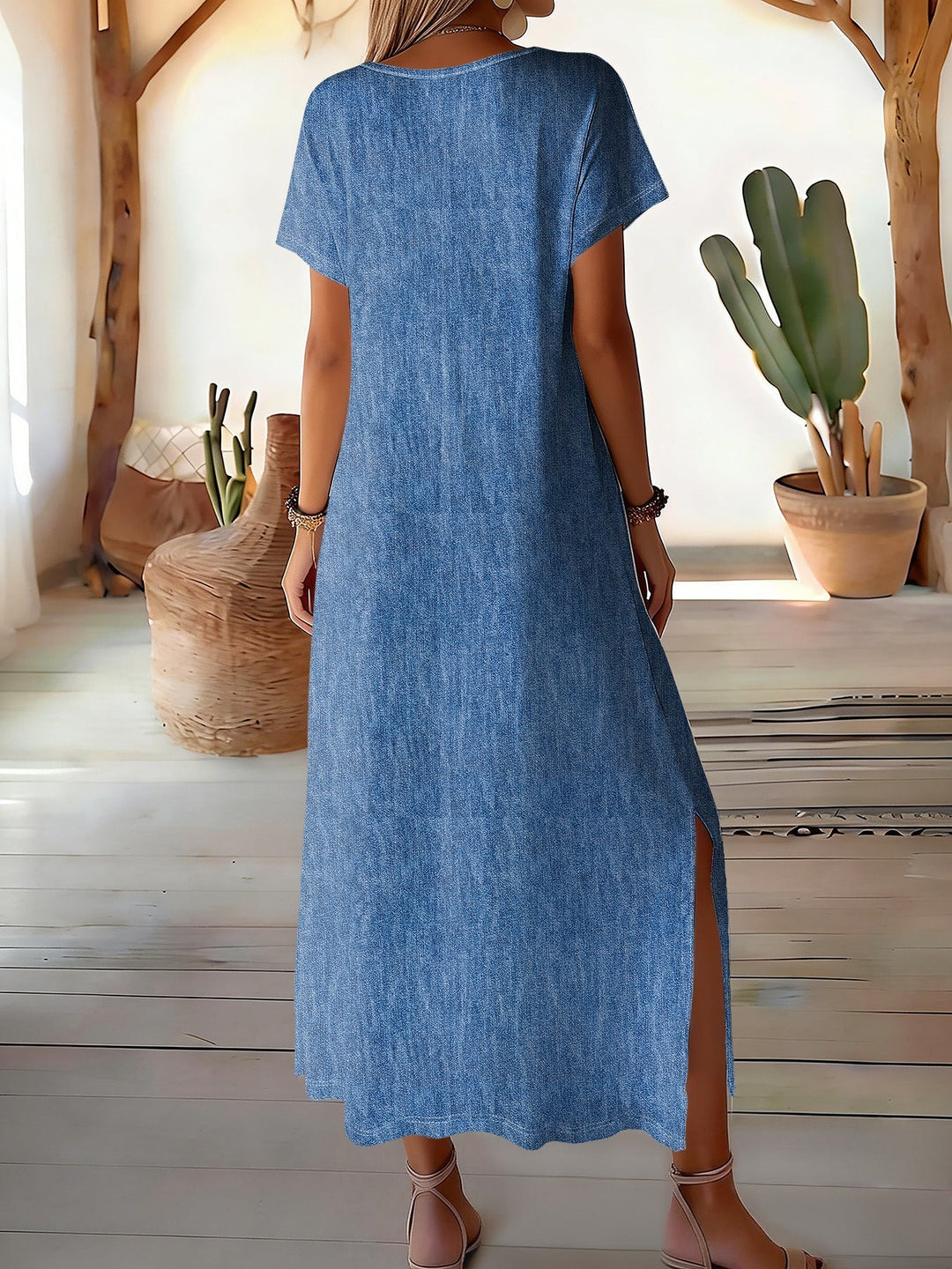 Helen | Élégante Robe Vintage en Denim