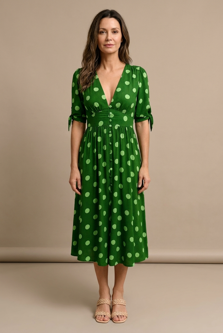 Valentina™ | Robe Contemporaine à Pois