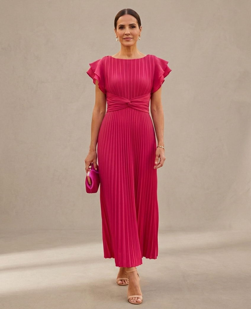 Paloma | Robe de gala maxi plissée