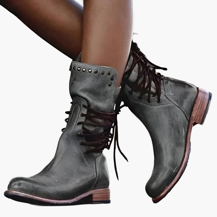 Susan | Bottes Vintage pour Femme à Lacets – Style Aventure