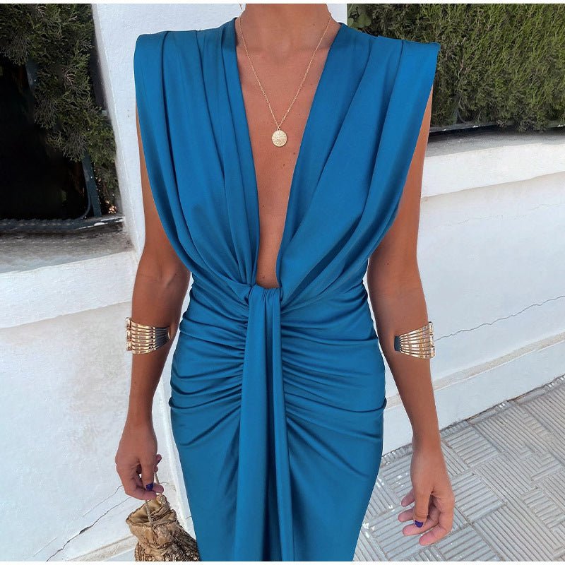 Isabelle | Robe de fête avec décolleté en V profond