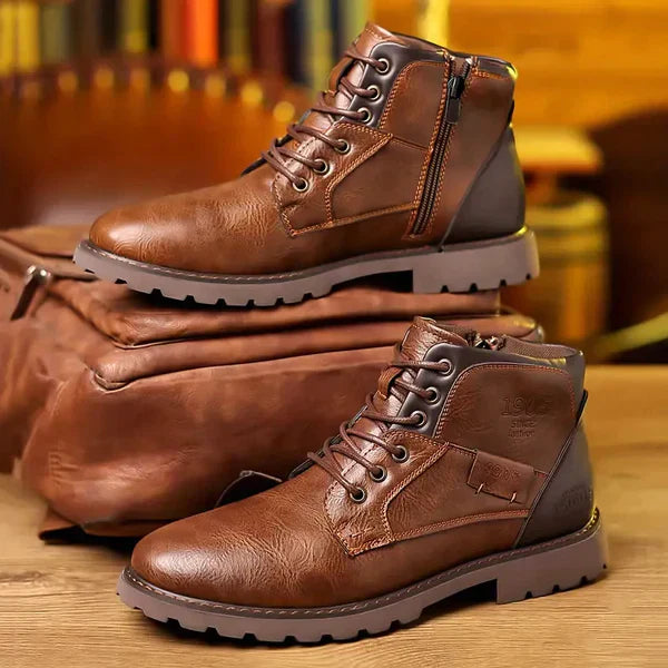 Brody | Botine cu șireturi din material durabil