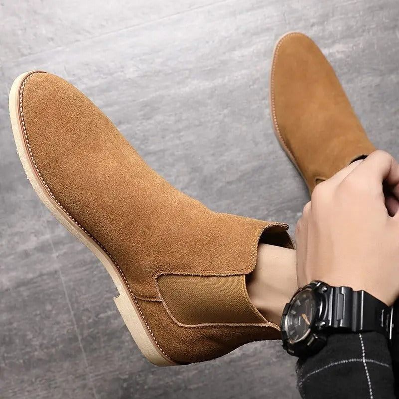 Bradley | Chelsea Boots din Daim