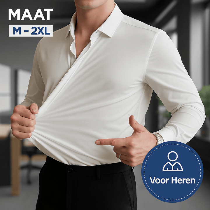 Mitchel | Chemise stretch anti-rides pour hommes