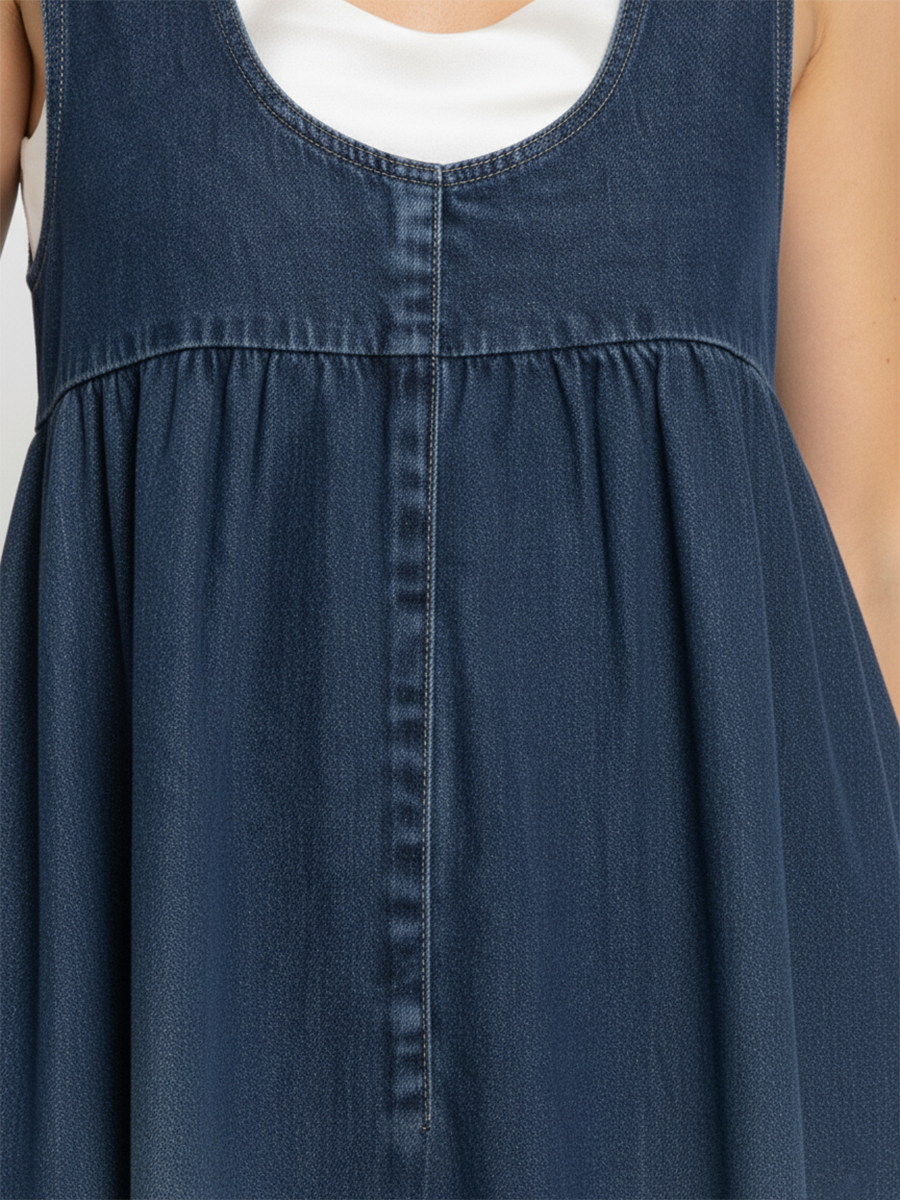 Karen | Robe Maxi en Denim Vintage Doux et Lavé" could be rewritten as:

"Karen | Maxi Robe en Denim Vintage Doux et Lavé