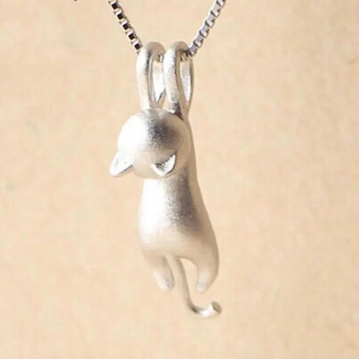 Bijuterie jucăușă cu pisoi din argint 925