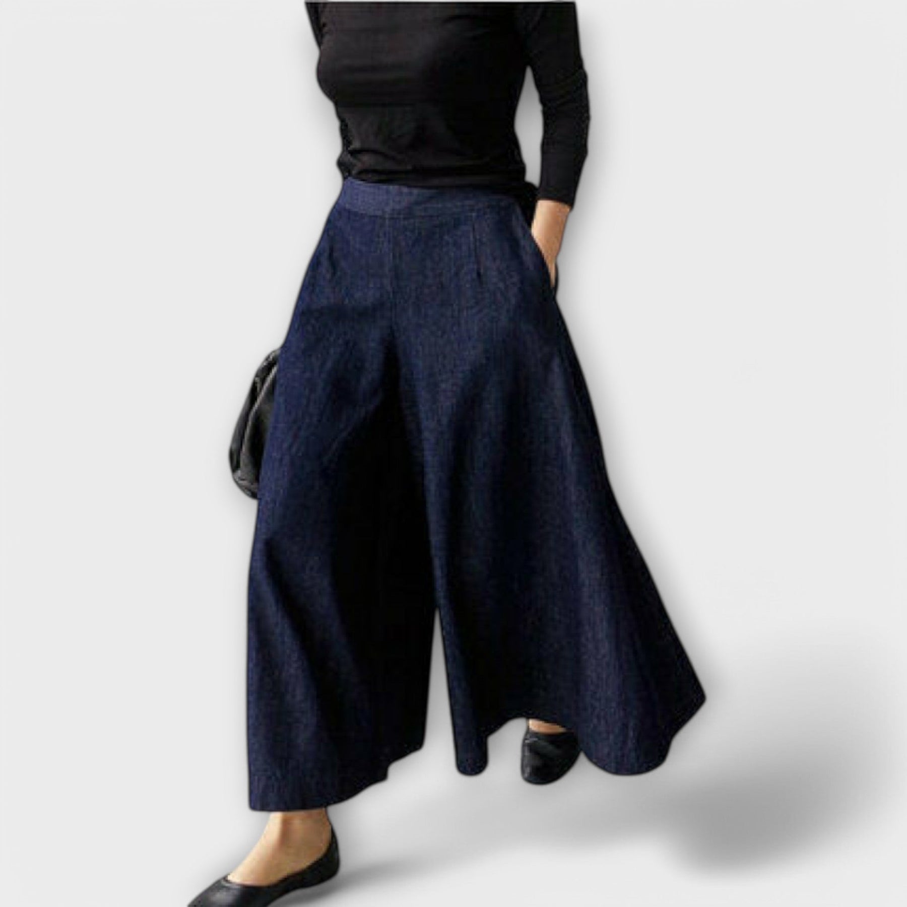 Antónia – Pantaloni cu Croi Larg pentru Femei