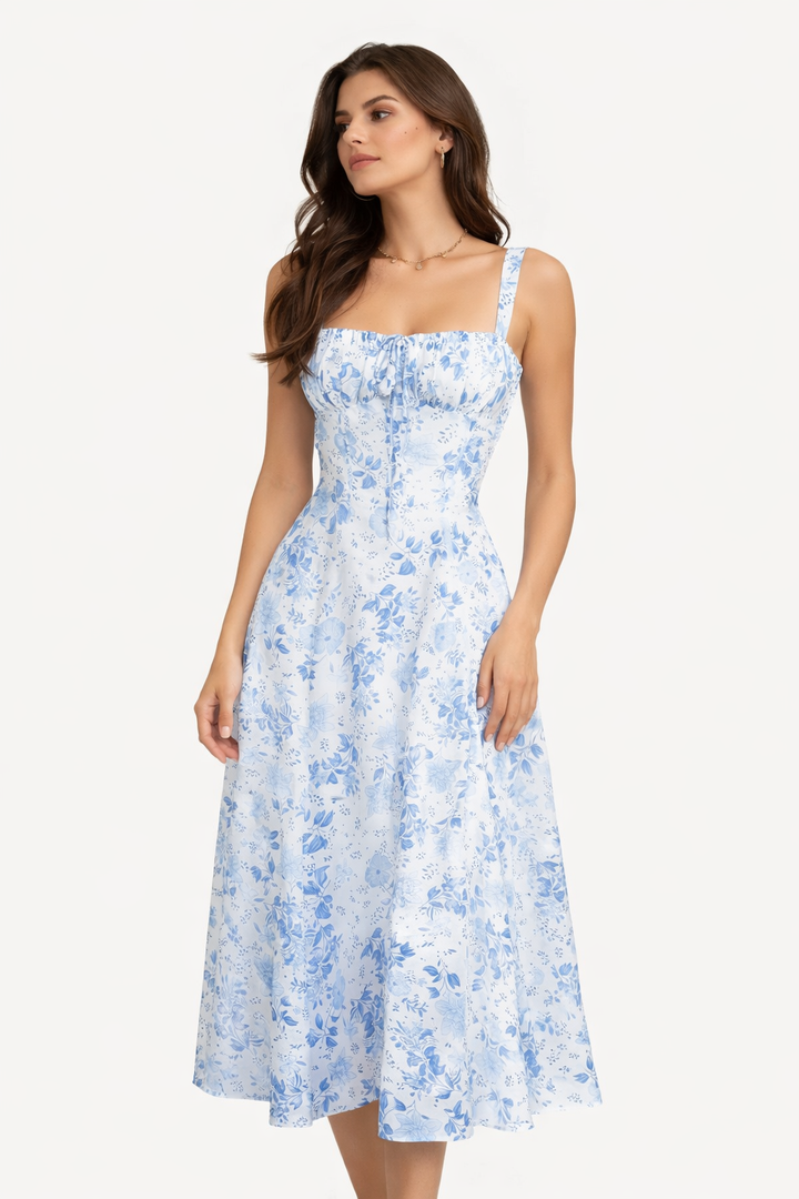 Blue Floral Robe