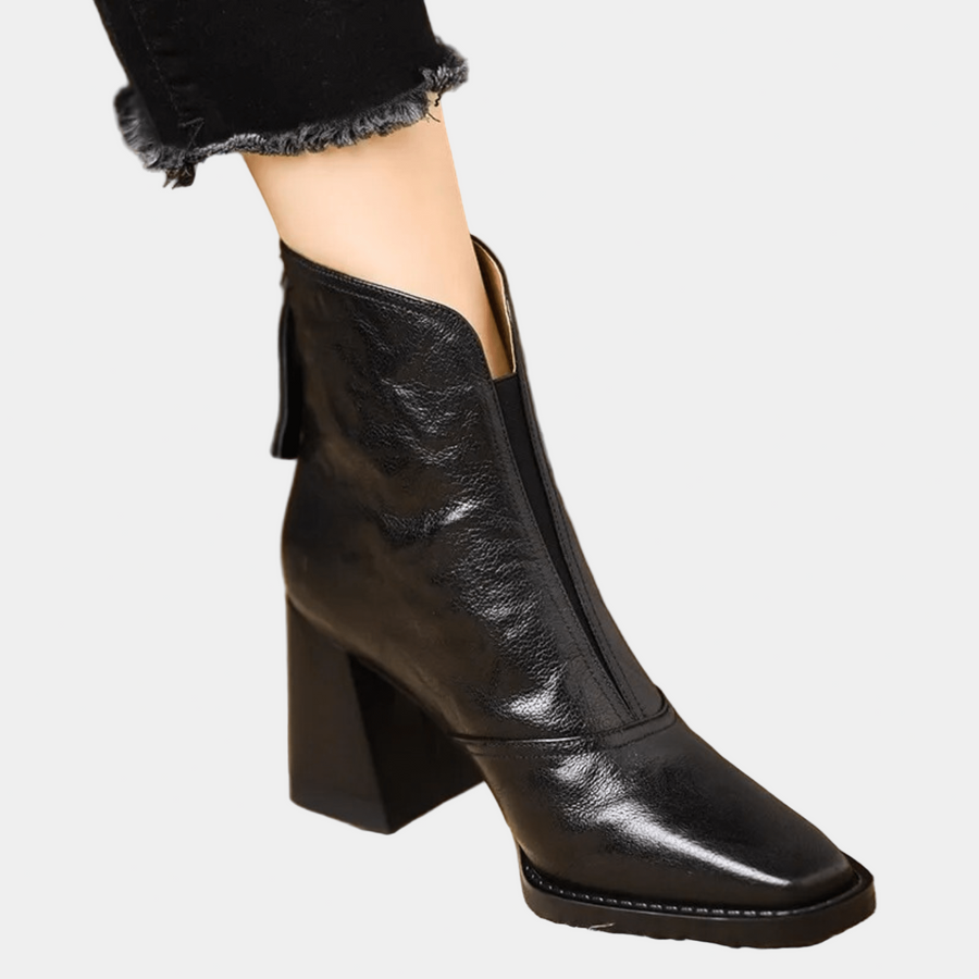 Claudia - Botine elegante cu toc moderat